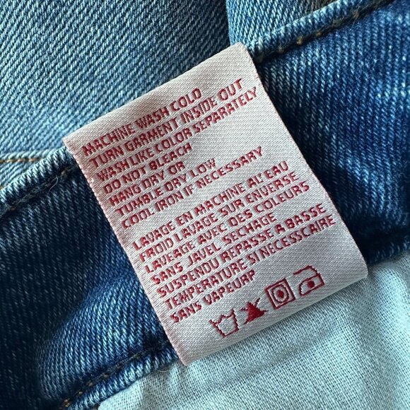 Revice Denim High Waisted Ripped Distressed Raw Hem Slim Straight Jeans Womens 2 - Picture 9 of 9